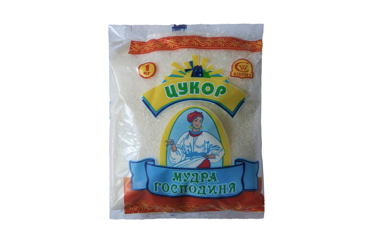 Цукор білий кристалічний Мудра Господиня 1 кг